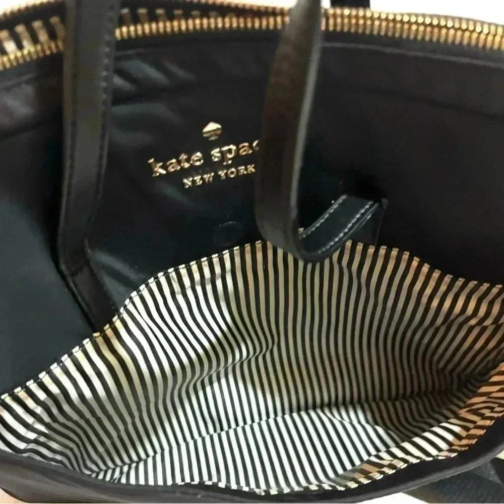 Kate spade black nylon universal laptop bag